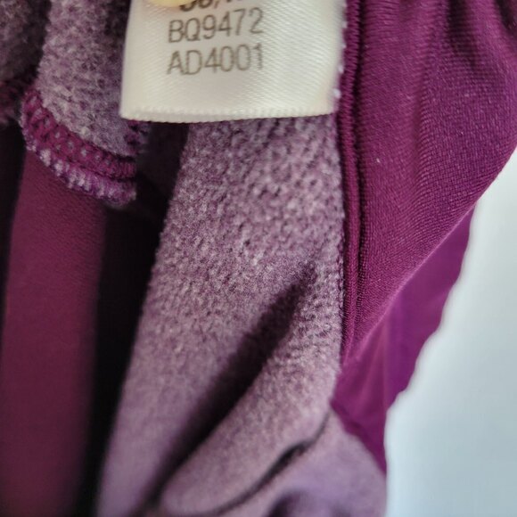 Adidas Purple Pink Long Sleeve Pullover Mock Neck Layering Top Size Small - Picture 10 of 11